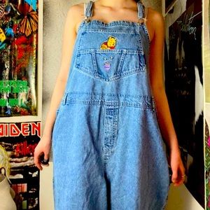 Vintage Denim Disney Winnie the Pooh Denim Overalls